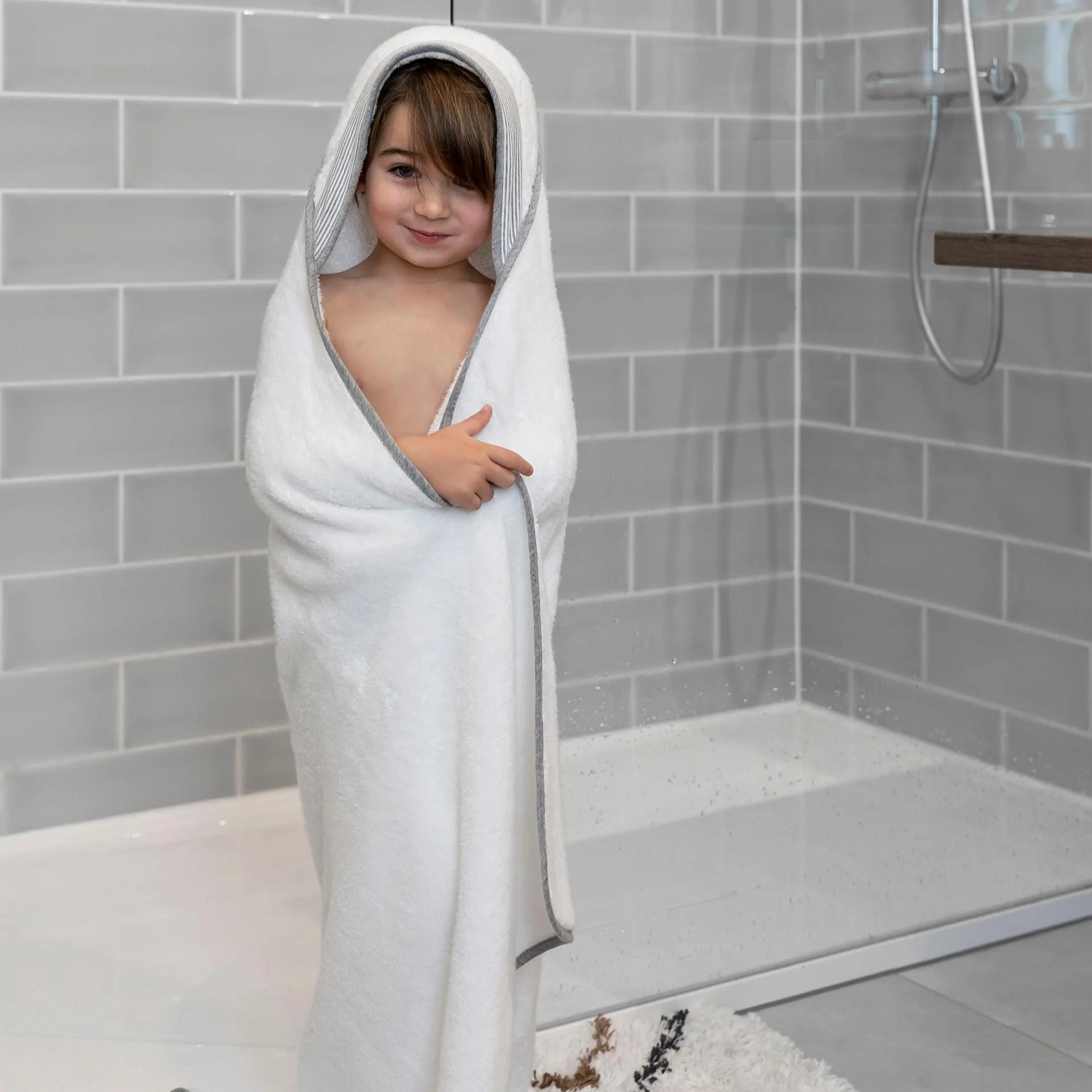 Dry'n Play – Cape de bain bébé XXL en coton bio - Image 8