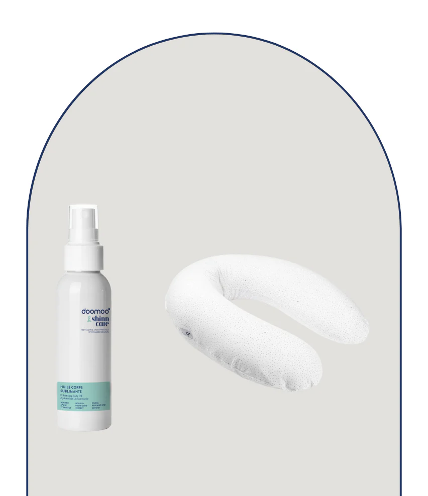Duo essentiels grossesse coussin & son huile corps sublimante - Image 12