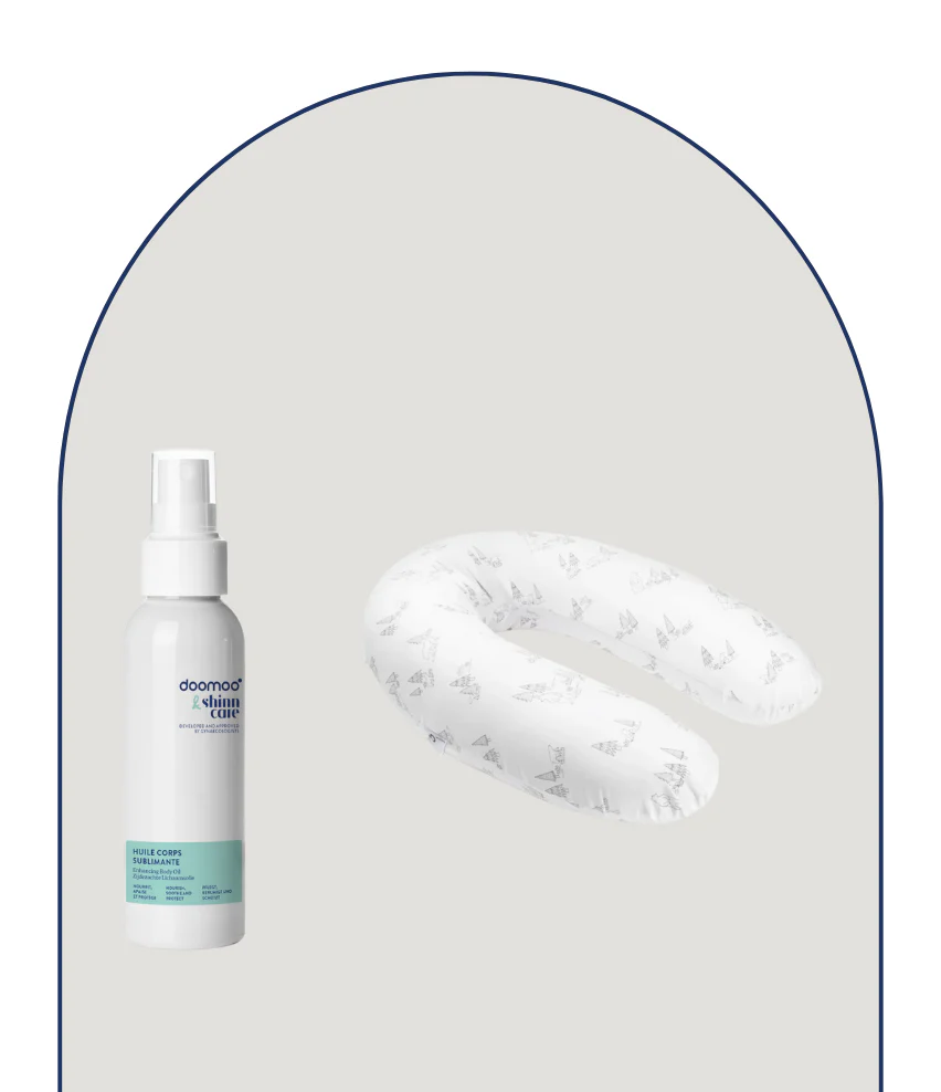 Duo essentiels grossesse coussin & son huile corps sublimante - Image 14