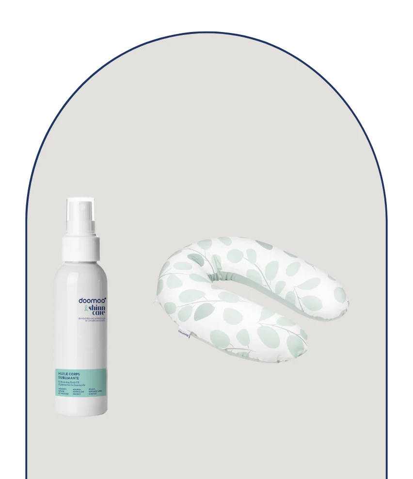 Duo essentiels grossesse coussin & son huile corps sublimante - Image 4
