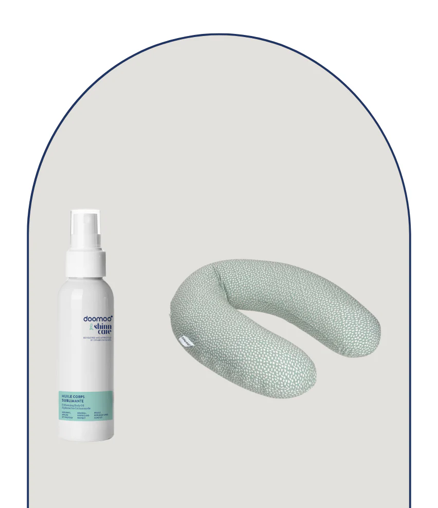 Duo essentiels grossesse coussin & son huile corps sublimante - Image 6
