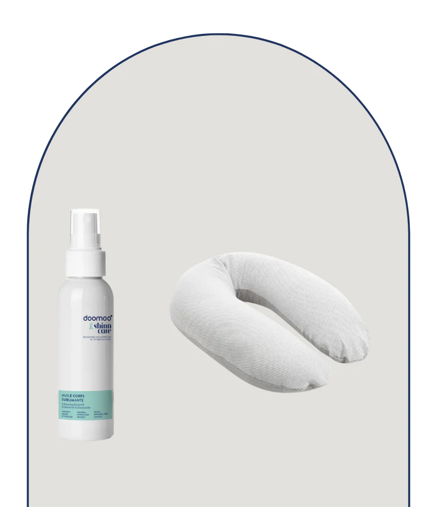 Duo essentiels grossesse coussin & son huile corps sublimante - Image 7