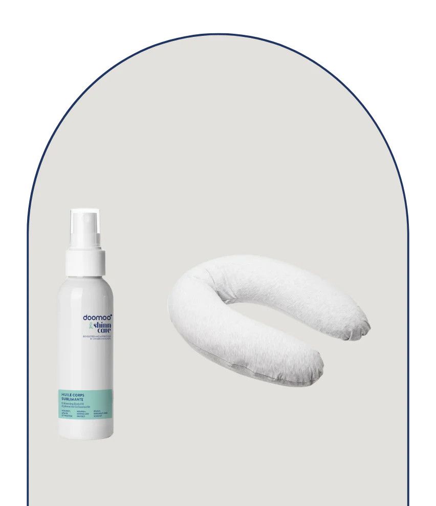 Duo essentiels grossesse coussin & son huile corps sublimante - Image 8