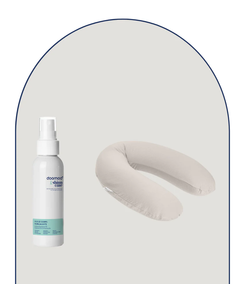 Duo essentiels grossesse coussin & son huile corps sublimante - Image 9